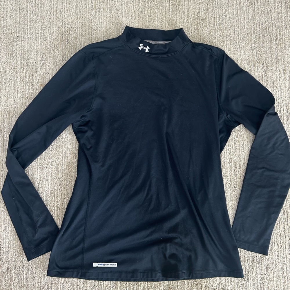 Under Armour Black Fitted Long Sleeve Top